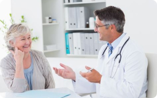 doctor is consultanting a patient